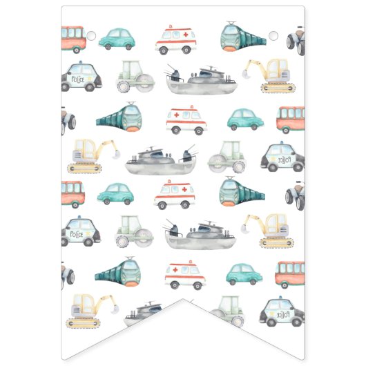 Transport Birthday Banner (Erste Fahne)