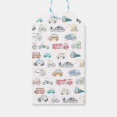 Transport Birthday Party Gefallen Tag, Geschenkanhänger (Rückseite)