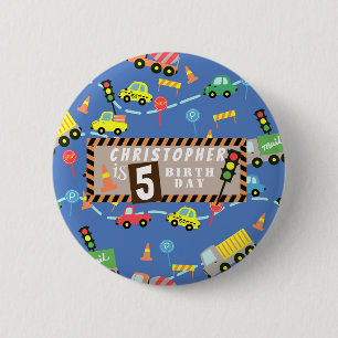 Transport Blue Button