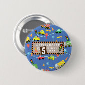Transport Blue Button (Vorne & Hinten)