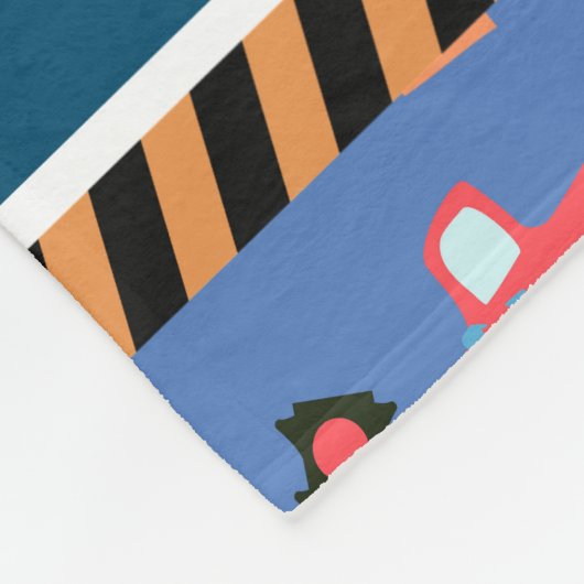 Transport Blue. Fleecedecke (Ecke)