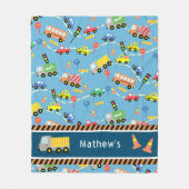 Transport Blue. Fleecedecke (Vorderseite)