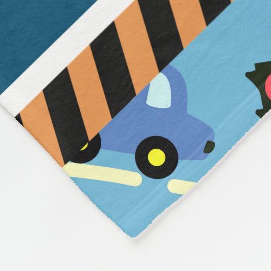 Transport Blue. Fleecedecke (Ecke)