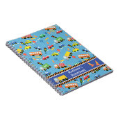 Transport Blue. Notizbuch Notizblock (Rechte Seite)