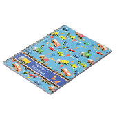 Transport Blue. Notizbuch Notizblock (Linke Seite)