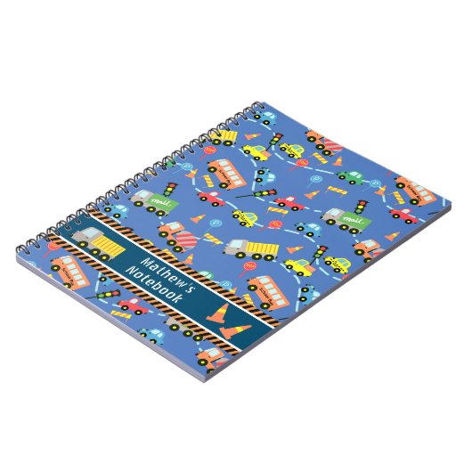 Transport Blue. Notizbuch Notizblock (Linke Seite)