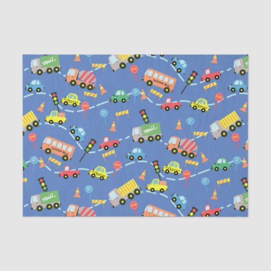 Transport Blue Seidenpapier (Vorderseite)