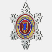 Transport Brigade Weihnachten Schneeflocken Zinn-Ornament (Rechts)