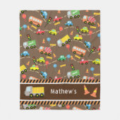 Transport Brown. Fleecedecke (Vorderseite)