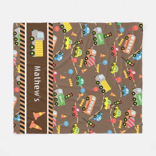 Transport Brown. Fleecedecke (Vorderseite (Horizontal))