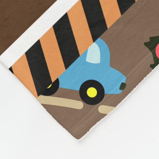 Transport Brown. Fleecedecke (Ecke)