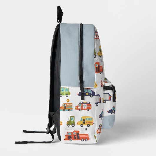 Transport City Cars & Trucks Boy Bedruckter Rucksack (Links)