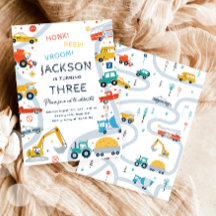 Transport City Cars und LKW Boy Geburtstag