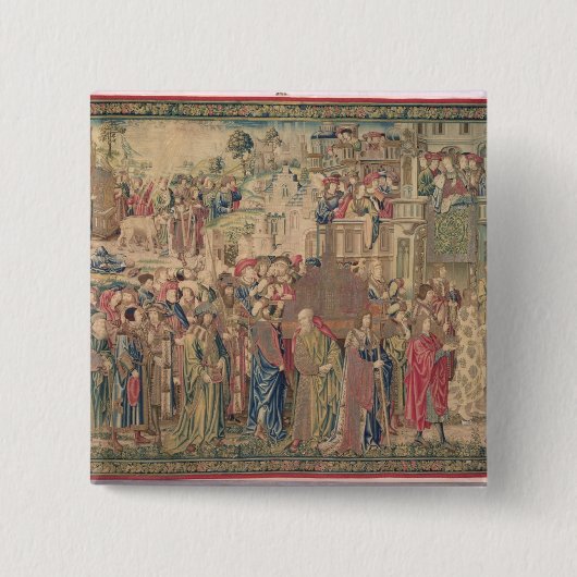 Transport der Arche des Vertrages, Tapestr Button (Vorderseite)