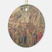 Transport der Arche des Vertrages, Tapestr Keramik Ornament (Links)