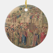 Transport der Arche des Vertrages, Tapestr Keramik Ornament (Hinten)