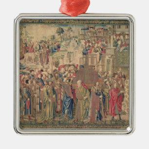 Transport der Arche des Vertrages, Tapestr Ornament Aus Metall