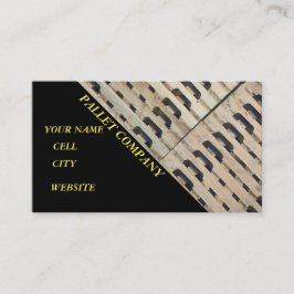 Transport der Palettenverpackung Visitenkarte