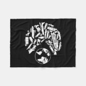 Transport ernährt sich vom Umweltschutz der Erde Fleecedecke (Vorderseite (Horizontal))