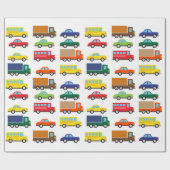 Transport-Fahrzeug-niedliche Kinder Geschenkpapier (Flach)