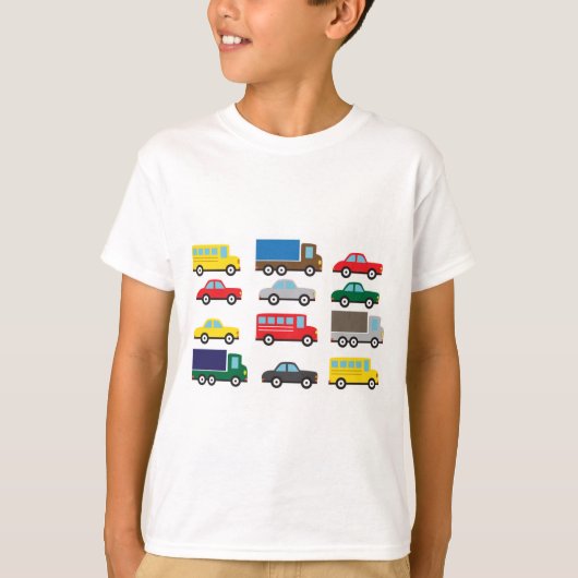Transport-Fahrzeug-niedliche Kinder T-Shirt (Vorderseite)