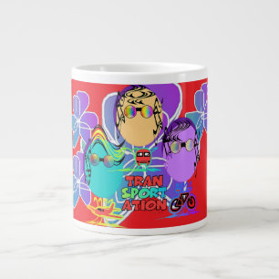 Transport Floral Funny Charaktere Jumbo-Tasse