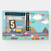 Transport Geburtstag Banner (Horizontal)