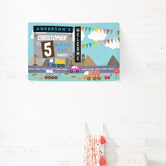 Transport Geburtstag Banner (InSitu)