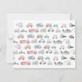 Transport Geburtstag Danke Karte (Rückseite)