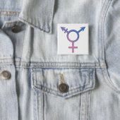 Transport/Genderqueer Stolz-Knopf Button (Beispiel)