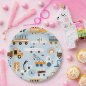 Transport Handgezogene Spielzeugautos Geburtstag Pappteller (Party)