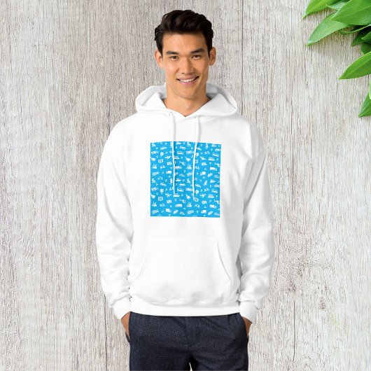 Transport Icons Mens Hoodie