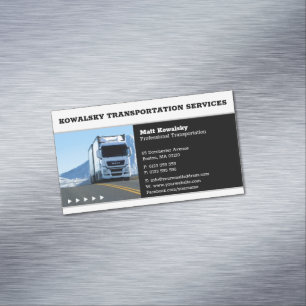 Transport & Logistik Lastkraftwagen Magnetische Visitenkarte