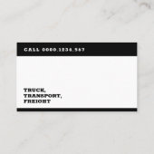 Transport & Logistik | Lastkraftwagen Visitenkarte (Rückseite)