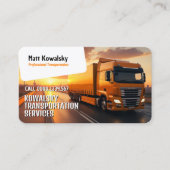 Transport & Logistik | Lastkraftwagen Visitenkarte (Vorderseite)