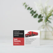 Transport & Logistik | Lastkraftwagen Visitenkarte (Stehend Vorderseite)