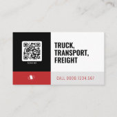 Transport & Logistik | Lastkraftwagen Visitenkarte (Rückseite)