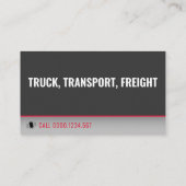 Transport & Logistik | Lastkraftwagen Visitenkarte (Rückseite)