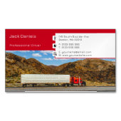 Transport & Logistik | LKW-Zug Magnetische Visitenkarte (Vorderseite)