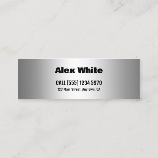 Transport Mini Visitenkarte (Rückseite)