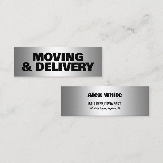 Transport Mini Visitenkarte (Vorne/Hinten)