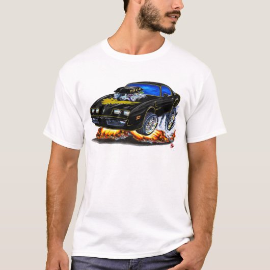 Transport morgens Schwarz-Goldauto 1979-81 T-Shirt (Vorderseite)