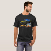 Transport morgens Schwarz-Goldauto 1979-81 T-Shirt (Vorne ganz)