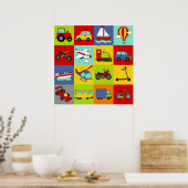 Transport Mosaik Poster (Küche)