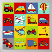 Transport Mosaik Poster (Vorne)