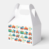 Transport Niedliche Autos Geburtstag Danke Geschenkschachtel (Rückseite)