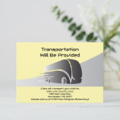 Transport Party Mini Bus Card Transport Van Begleitkarte (Stehend Vorderseite)