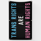 Transport-Rechte sind Menschenrechte Banner (Vertikal)