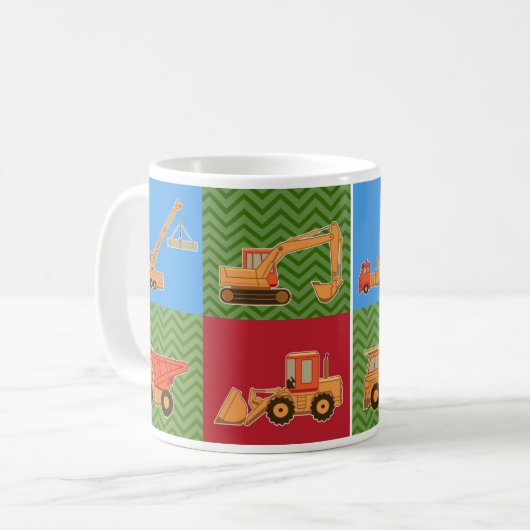 Transport-schwere Ausrüstung - Collage Kaffeetasse (Vorderseite Links)
