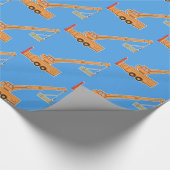Transport-schwerer Ausrüstungs-Kran Geschenkpapier (Ecke)
